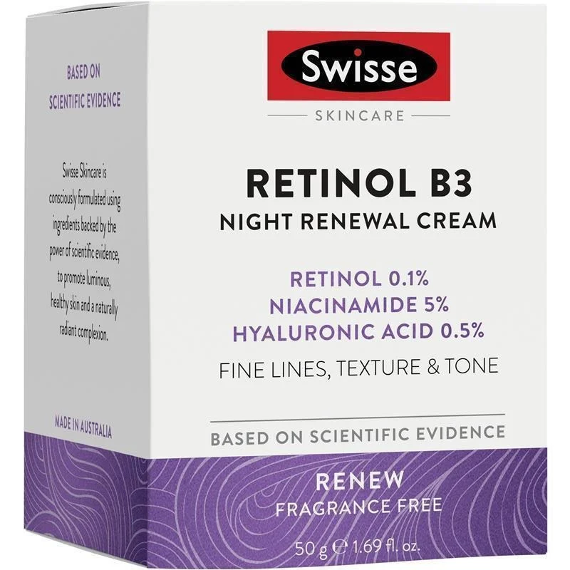 Swisse 视黄醇B3夜间焕肤面霜 50g